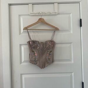 Floral Bustier Top